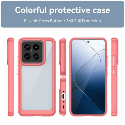 For Xiaomi 14 Case Anti-drop Shockproof TPU+Acrylic Mobile Phone Back Protector