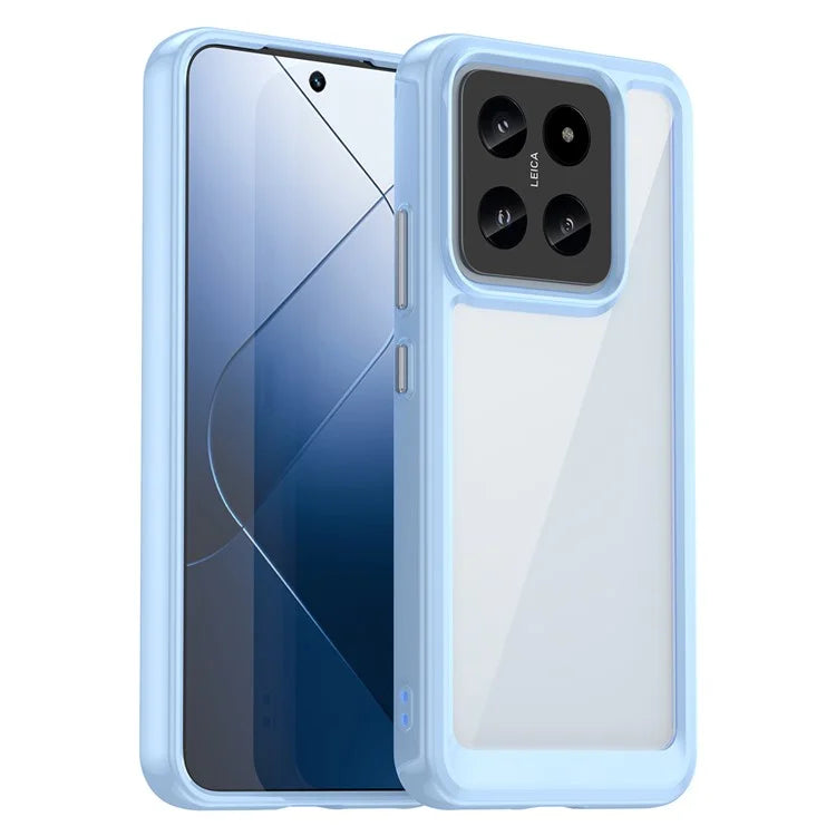 For Xiaomi 14 Case Anti-drop Shockproof TPU+Acrylic Mobile Phone Back Protector