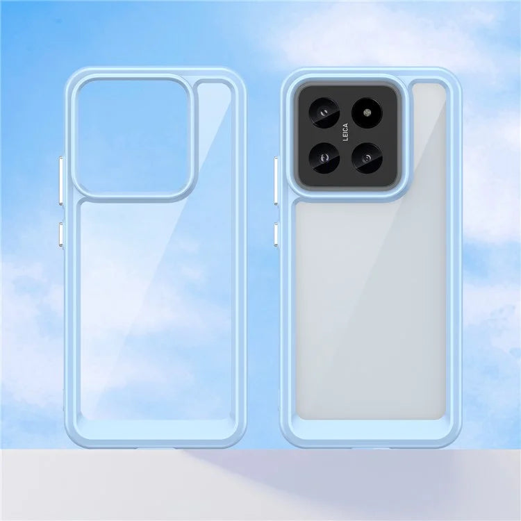 For Xiaomi 14 Case Anti-drop Shockproof TPU+Acrylic Mobile Phone Back Protector