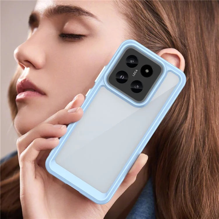 For Xiaomi 14 Case Anti-drop Shockproof TPU+Acrylic Mobile Phone Back Protector