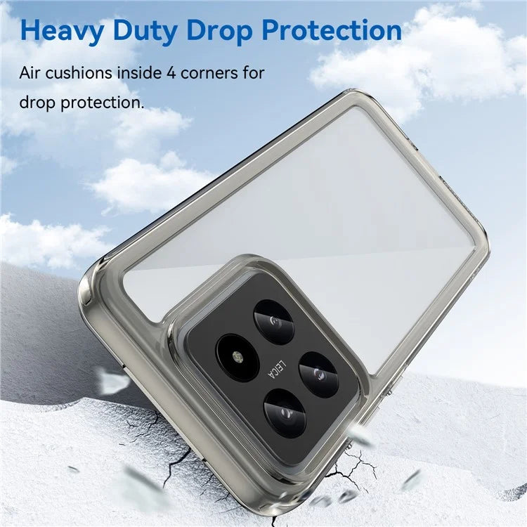 For Xiaomi 14 Case Anti-drop Shockproof TPU+Acrylic Mobile Phone Back Protector