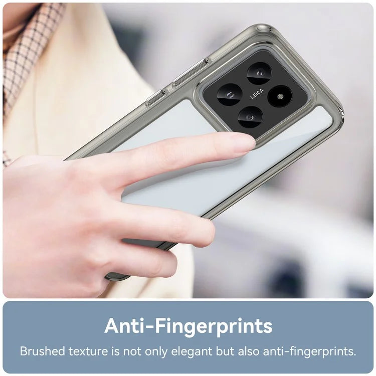 For Xiaomi 14 Case Anti-drop Shockproof TPU+Acrylic Mobile Phone Back Protector