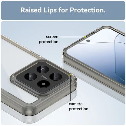 For Xiaomi 14 Case Anti-drop Shockproof TPU+Acrylic Mobile Phone Back Protector