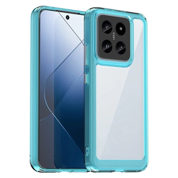 For Xiaomi 14 Case Anti-drop Shockproof TPU+Acrylic Mobile Phone Back Protector