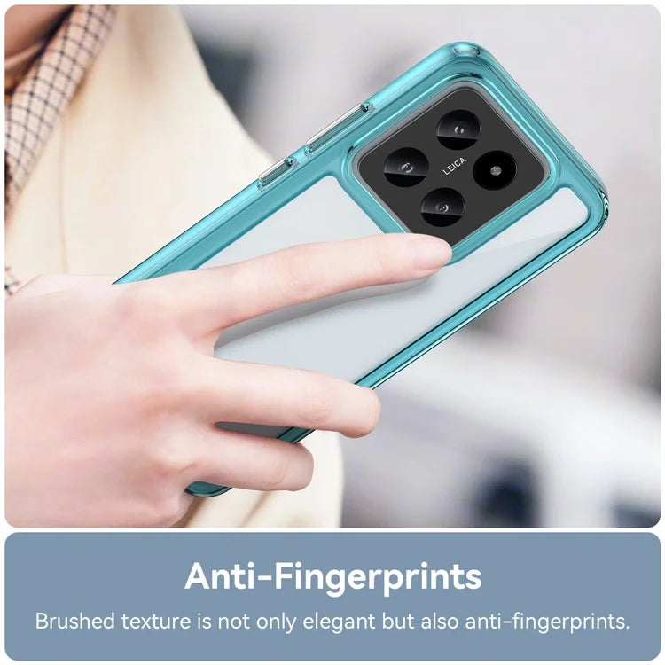 For Xiaomi 14 Case Anti-drop Shockproof TPU+Acrylic Mobile Phone Back Protector