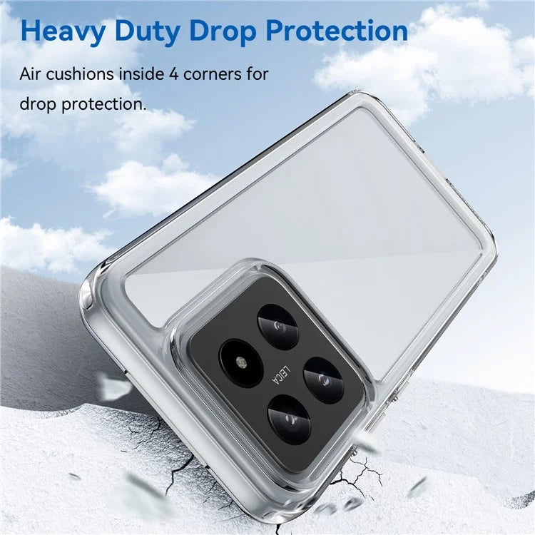 For Xiaomi 14 Case Anti-drop Shockproof TPU+Acrylic Mobile Phone Back Protector