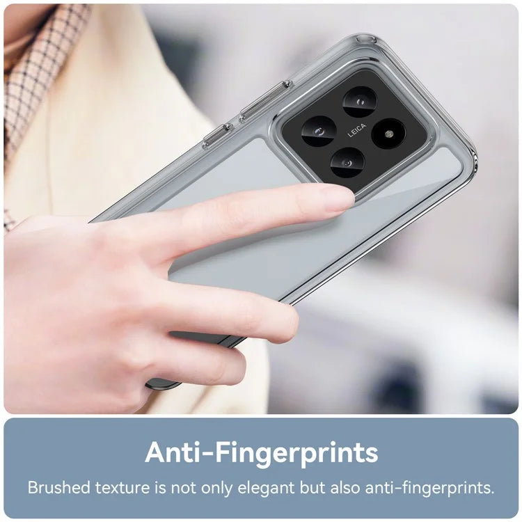 For Xiaomi 14 Case Anti-drop Shockproof TPU+Acrylic Mobile Phone Back Protector