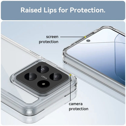 For Xiaomi 14 Case Anti-drop Shockproof TPU+Acrylic Mobile Phone Back Protector