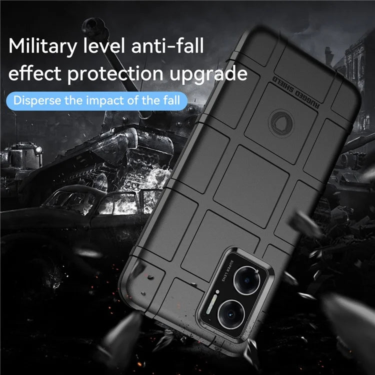 For Xiaomi Redmi 10 5G / Redmi 10 Prime+ 5G / Redmi 11 Prime 5G / Note 11E 5G Case Square Grid Phone TPU Cover