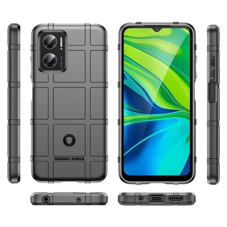 For Xiaomi Redmi 10 5G / Redmi 10 Prime+ 5G / Redmi 11 Prime 5G / Note 11E 5G Case Square Grid Phone TPU Cover