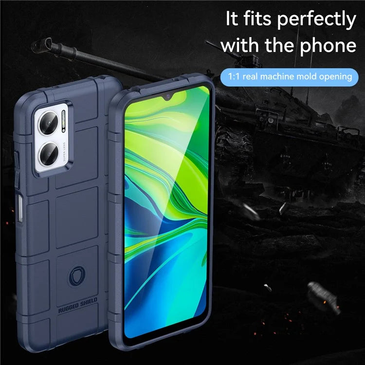 For Xiaomi Redmi 10 5G / Redmi 10 Prime+ 5G / Redmi 11 Prime 5G / Note 11E 5G Case Square Grid Phone TPU Cover