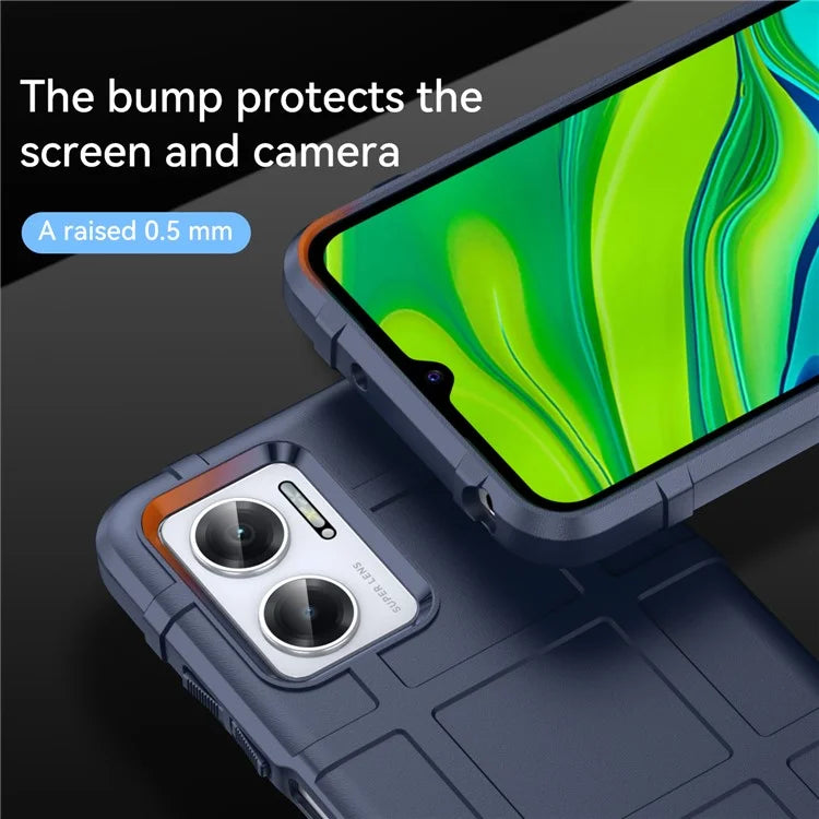 For Xiaomi Redmi 10 5G / Redmi 10 Prime+ 5G / Redmi 11 Prime 5G / Note 11E 5G Case Square Grid Phone TPU Cover