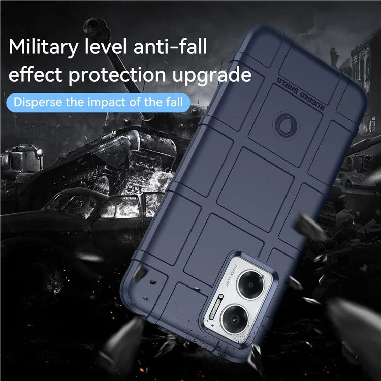 For Xiaomi Redmi 10 5G / Redmi 10 Prime+ 5G / Redmi 11 Prime 5G / Note 11E 5G Case Square Grid Phone TPU Cover