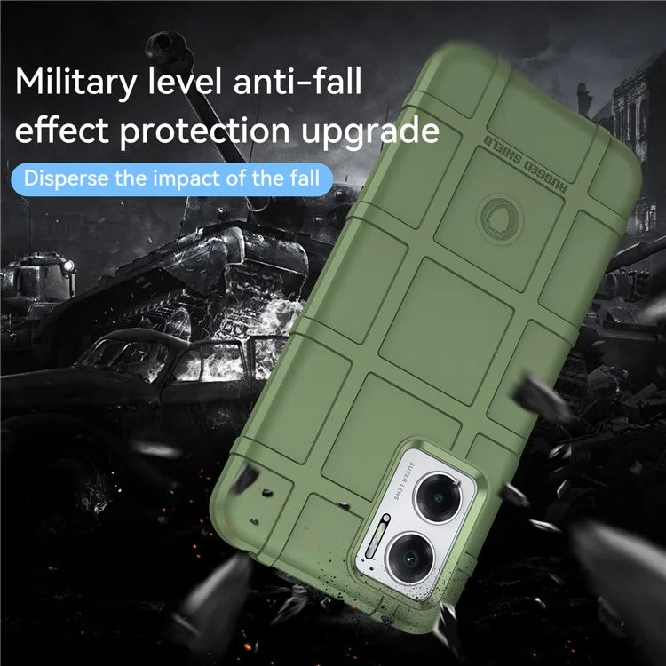 For Xiaomi Redmi 10 5G / Redmi 10 Prime+ 5G / Redmi 11 Prime 5G / Note 11E 5G Case Square Grid Phone TPU Cover
