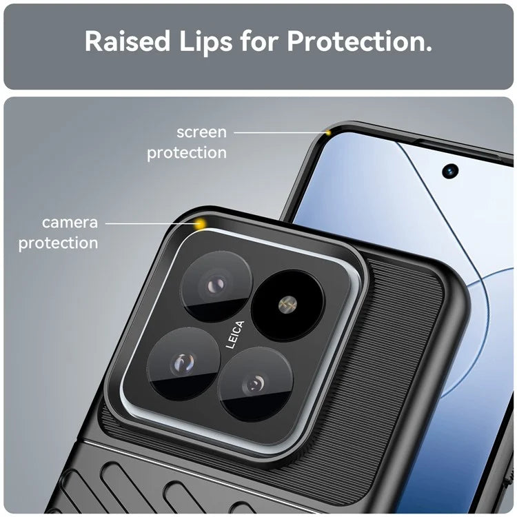 Thunder Series For Xiaomi 14 Pro Case Thicken TPU Cell Phone Cover Protective Shell