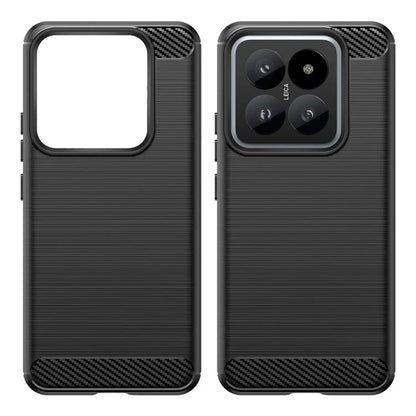 For Xiaomi 14 Pro Case TPU Carbon Fiber Texture Shell Slim-Fit Phone Cover