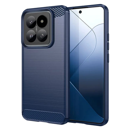 For Xiaomi 14 Pro Case TPU Carbon Fiber Texture Shell Slim-Fit Phone Cover