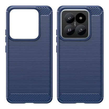 For Xiaomi 14 Pro Case TPU Carbon Fiber Texture Shell Slim-Fit Phone Cover