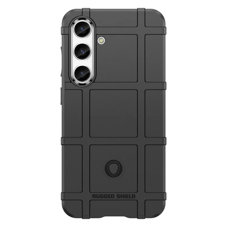 Square Grid Texture Shell for Samsung Galaxy S24 Flexible TPU Phone Case