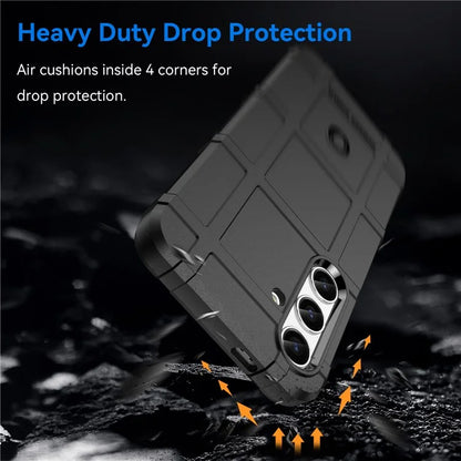 Square Grid Texture Shell for Samsung Galaxy S24 Flexible TPU Phone Case
