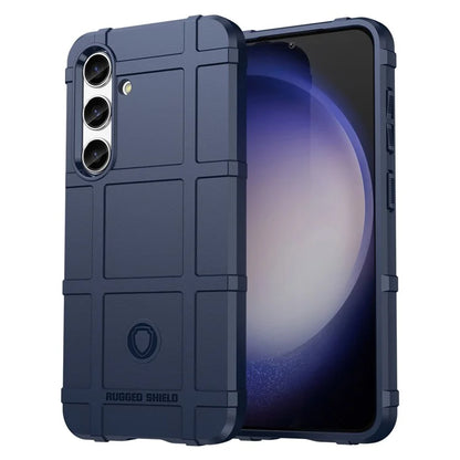 Square Grid Texture Shell for Samsung Galaxy S24 Flexible TPU Phone Case