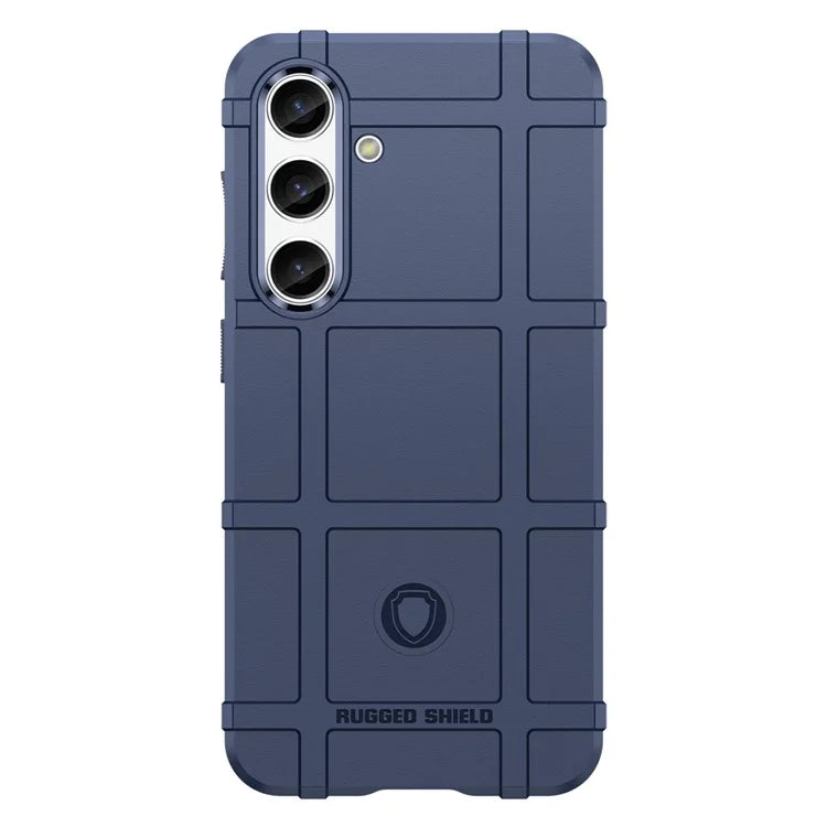 Square Grid Texture Shell for Samsung Galaxy S24 Flexible TPU Phone Case