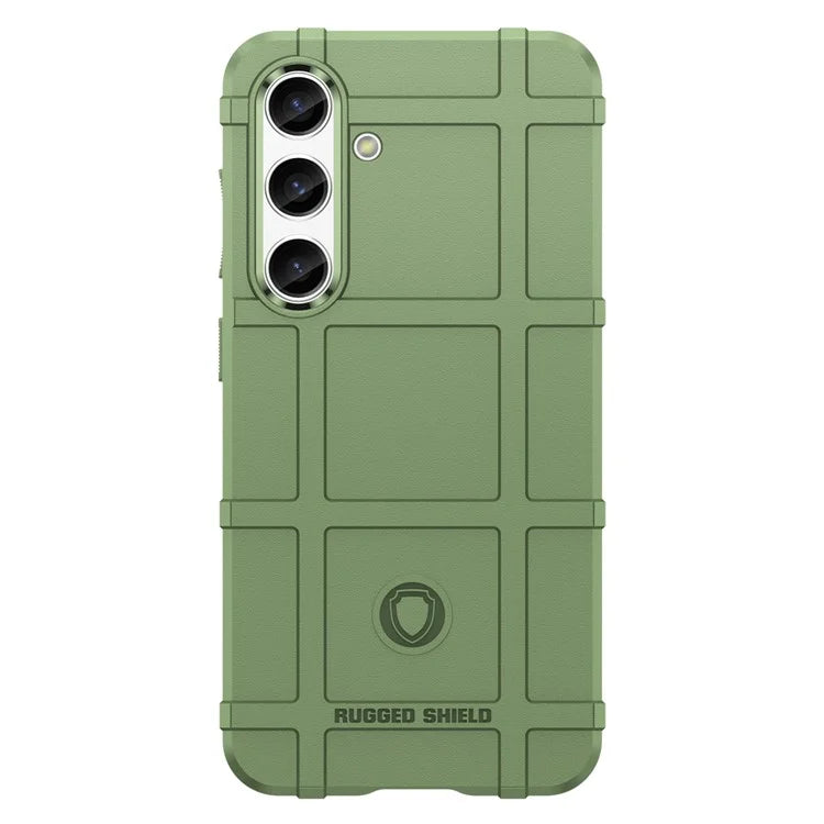 Square Grid Texture Shell for Samsung Galaxy S24 Flexible TPU Phone Case