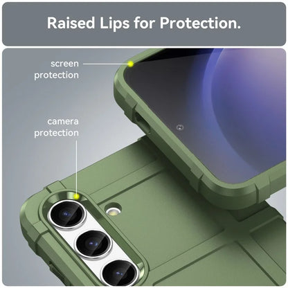 Square Grid Texture Shell for Samsung Galaxy S24 Flexible TPU Phone Case