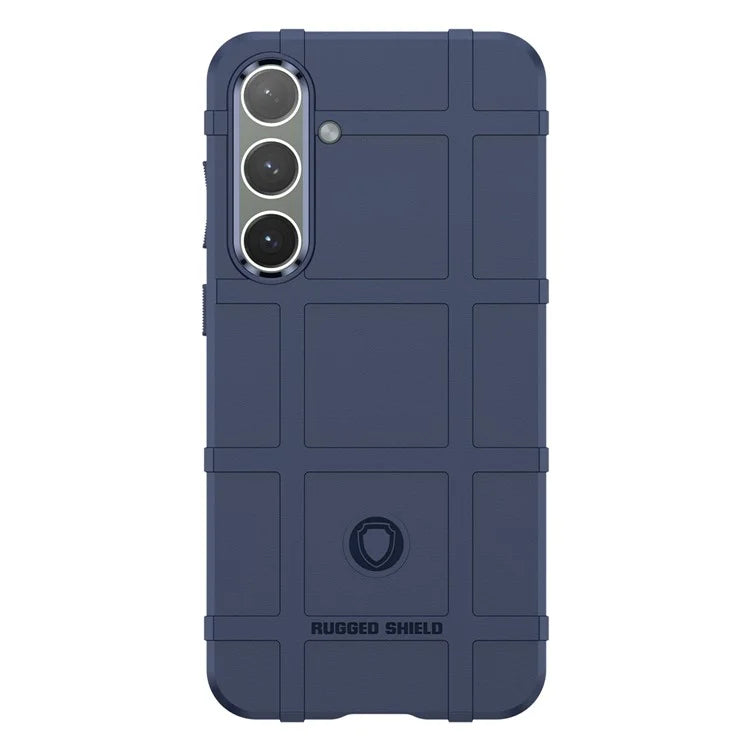 For Samsung Galaxy S24+ Case Shockproof Square Grid Texture TPU Phone Cover Shell