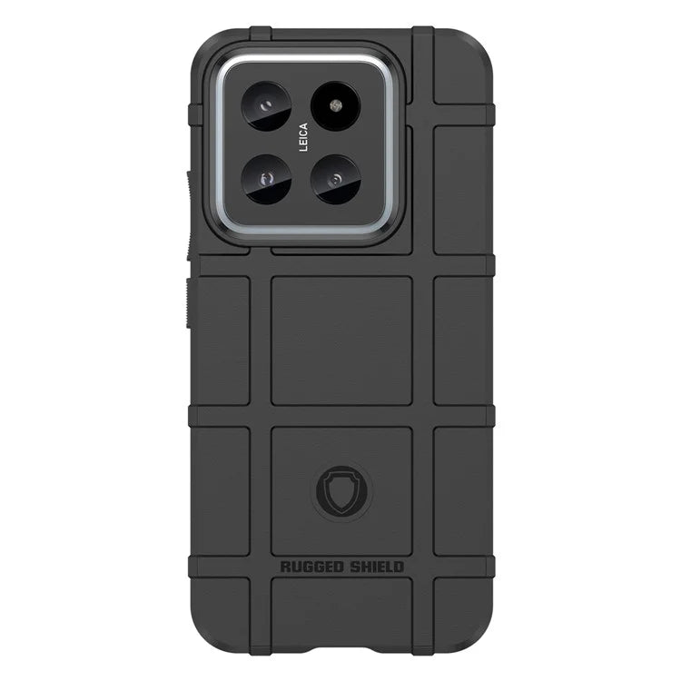 For Xiaomi 14 Case Slim-Fit Phone Shell Square Grid Texture TPU Phone Cover