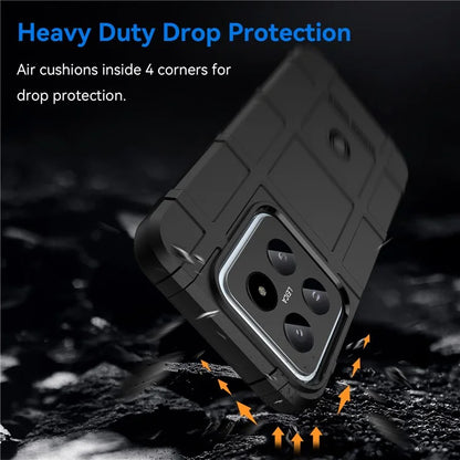 For Xiaomi 14 Case Slim-Fit Phone Shell Square Grid Texture TPU Phone Cover
