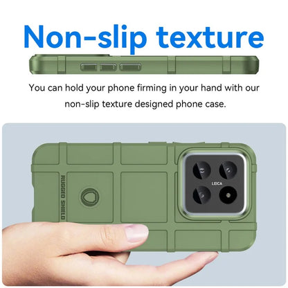 For Xiaomi 14 Case Slim-Fit Phone Shell Square Grid Texture TPU Phone Cover