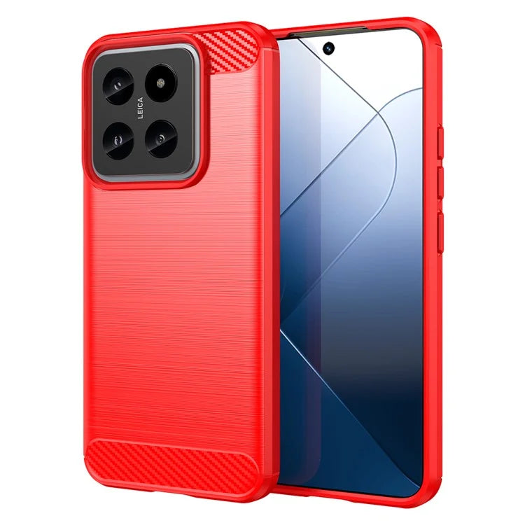 For Xiaomi 14 Anti-Scratch Phone Shell TPU Carbon Fiber Texture Phone Case