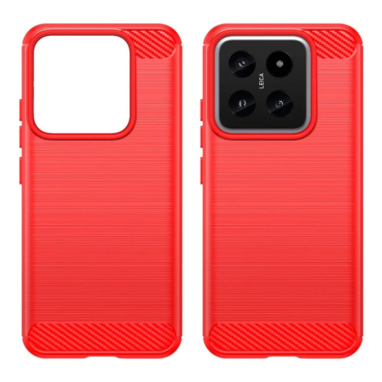For Xiaomi 14 Anti-Scratch Phone Shell TPU Carbon Fiber Texture Phone Case
