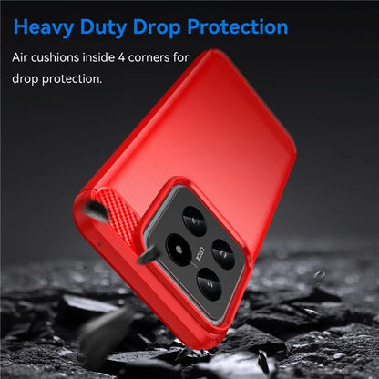 For Xiaomi 14 Anti-Scratch Phone Shell TPU Carbon Fiber Texture Phone Case