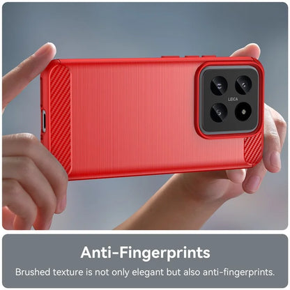 For Xiaomi 14 Anti-Scratch Phone Shell TPU Carbon Fiber Texture Phone Case