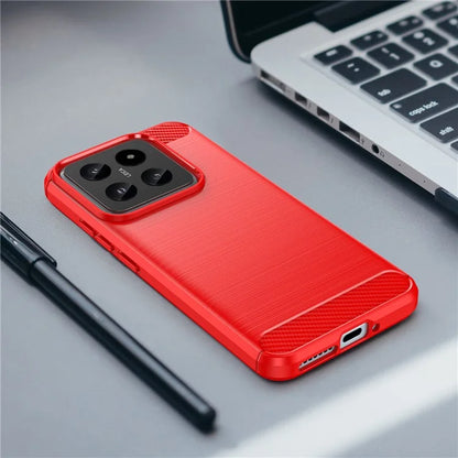 For Xiaomi 14 Anti-Scratch Phone Shell TPU Carbon Fiber Texture Phone Case