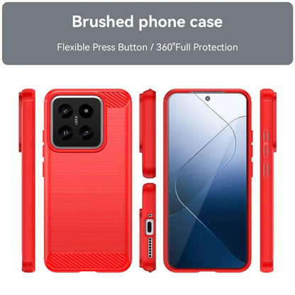 For Xiaomi 14 Anti-Scratch Phone Shell TPU Carbon Fiber Texture Phone Case