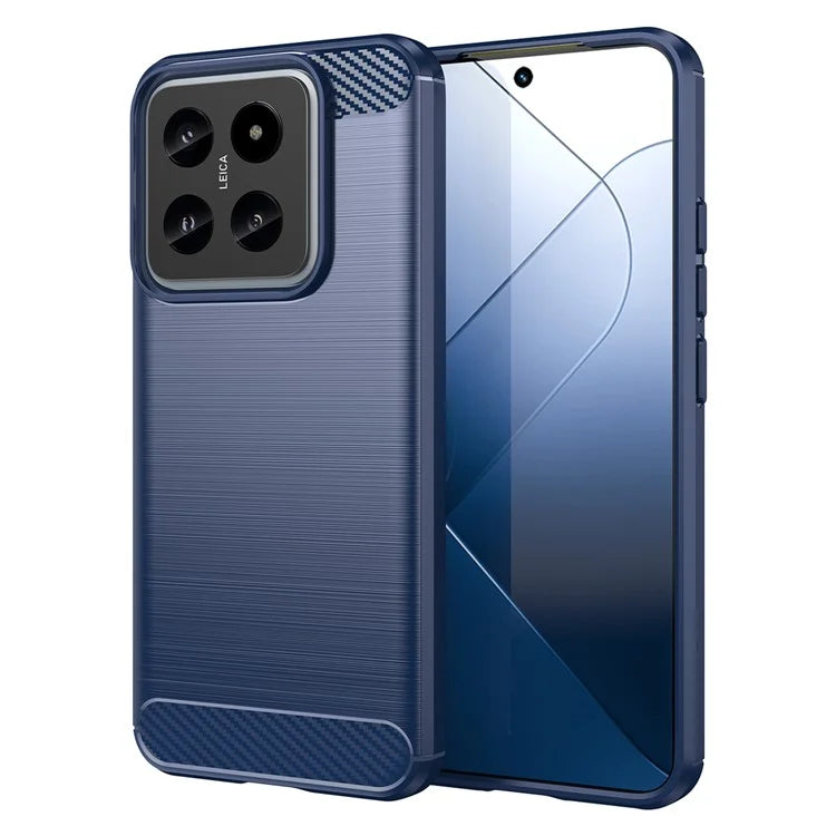 For Xiaomi 14 Anti-Scratch Phone Shell TPU Carbon Fiber Texture Phone Case