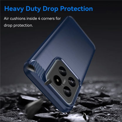 For Xiaomi 14 Anti-Scratch Phone Shell TPU Carbon Fiber Texture Phone Case