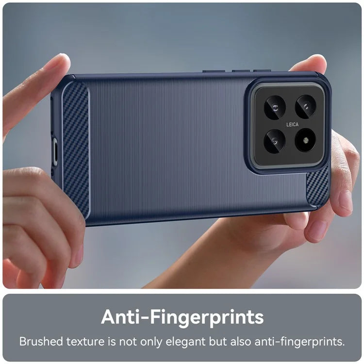 For Xiaomi 14 Anti-Scratch Phone Shell TPU Carbon Fiber Texture Phone Case