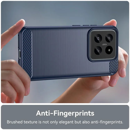 For Xiaomi 14 Anti-Scratch Phone Shell TPU Carbon Fiber Texture Phone Case
