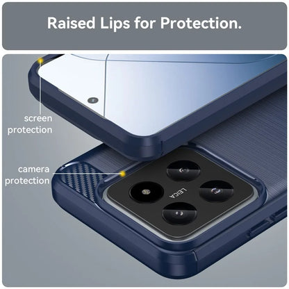 For Xiaomi 14 Anti-Scratch Phone Shell TPU Carbon Fiber Texture Phone Case