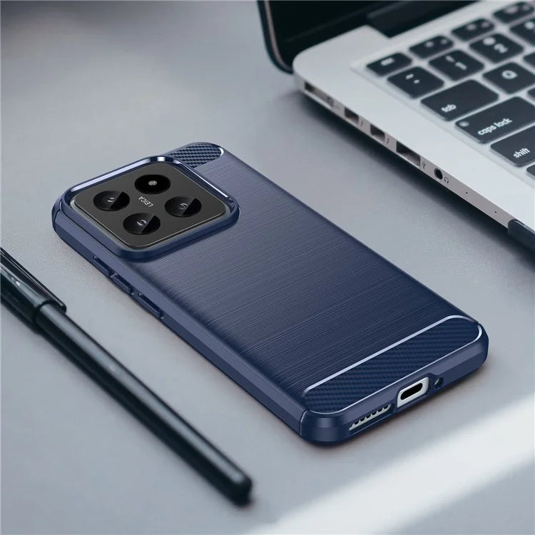 For Xiaomi 14 Anti-Scratch Phone Shell TPU Carbon Fiber Texture Phone Case