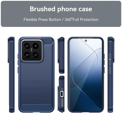 For Xiaomi 14 Anti-Scratch Phone Shell TPU Carbon Fiber Texture Phone Case