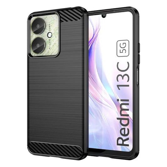 For Xiaomi Redmi 13C 4G / 5G / 13R 5G / Poco M6  / Poco C65 4G Case TPU Carbon Fiber Texture Cover