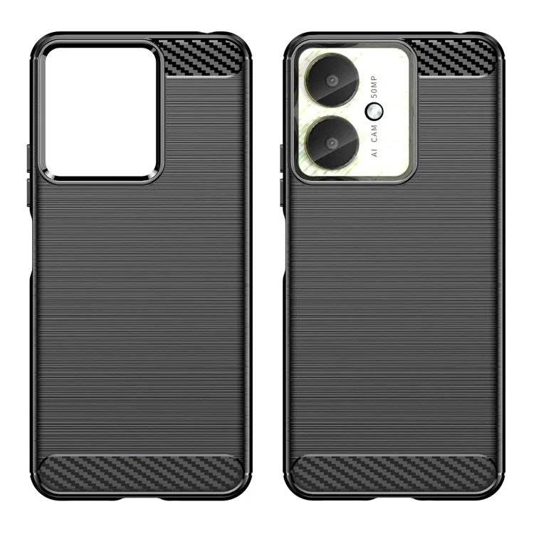 For Xiaomi Redmi 13C 4G / 5G / 13R 5G / Poco M6  / Poco C65 4G Case TPU Carbon Fiber Texture Cover