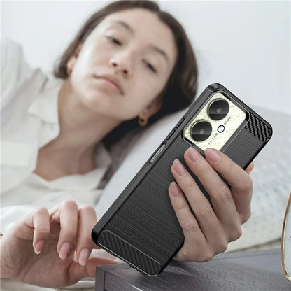 For Xiaomi Redmi 13C 4G / 5G / 13R 5G / Poco M6  / Poco C65 4G Case TPU Carbon Fiber Texture Cover
