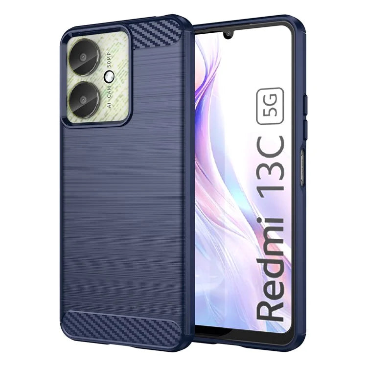 For Xiaomi Redmi 13C 4G / 5G / 13R 5G / Poco M6  / Poco C65 4G Case TPU Carbon Fiber Texture Cover