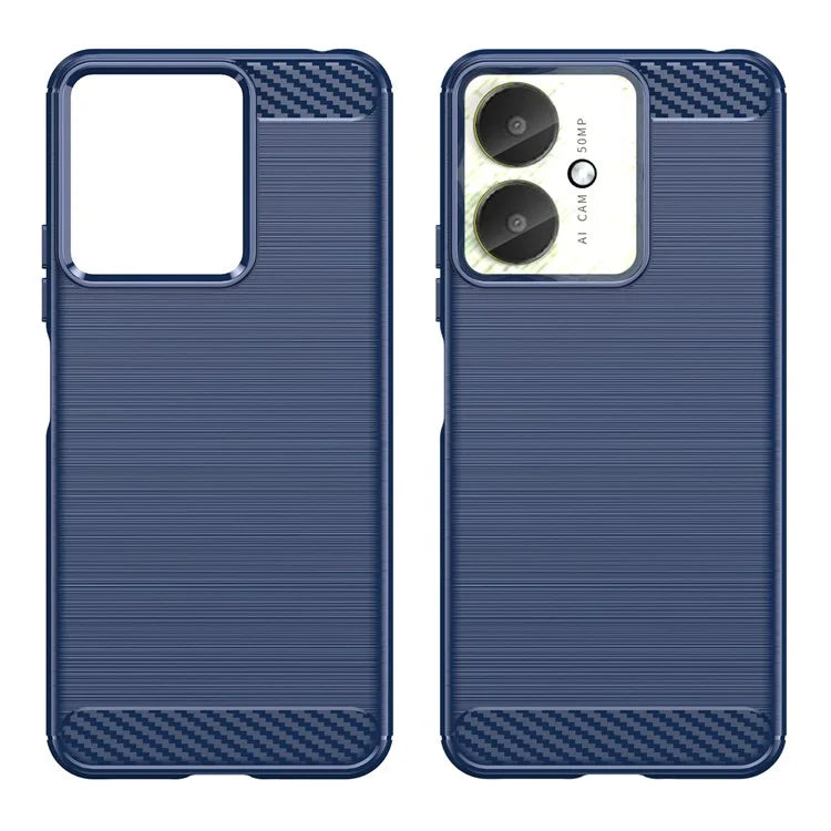 For Xiaomi Redmi 13C 4G / 5G / 13R 5G / Poco M6  / Poco C65 4G Case TPU Carbon Fiber Texture Cover